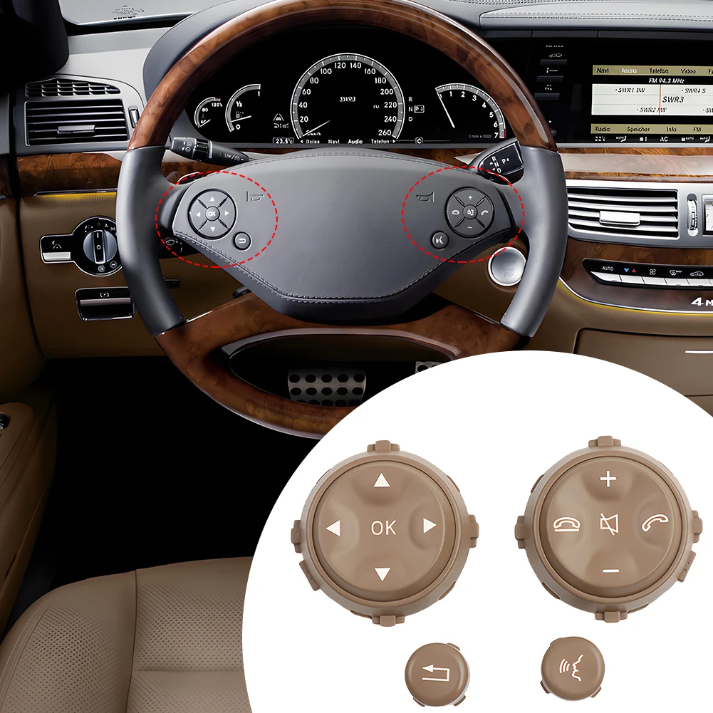

Car Multifunction Steering Wheel Switch Control Button for Mercedes Benz S-Class W221 2006 2007 2008 2009