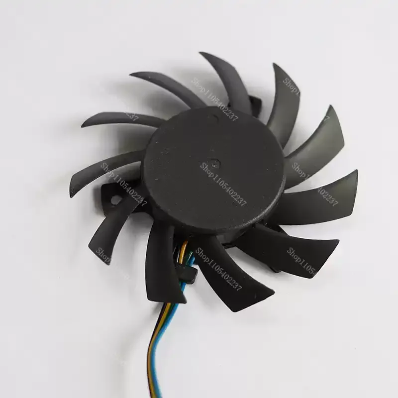 7cm T127010BU Graphics Card Fan 0.45A Temperature Control Frameless Double Ball Bearing Cooling Fan