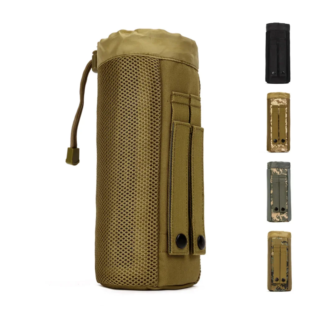 Men Waist Fanny Pack  Molle Kettle Bag Travel Waterproof Nylon  Water Bottle Male Belt Hip Bum Pack Bags