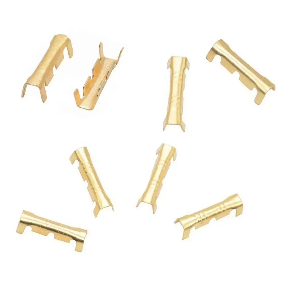 100Pcs New 453 U-shaped Terminal Small Tooth 0.5-1.5mm Wire Quick Connector Terminal Golden Durable Cable Connectors