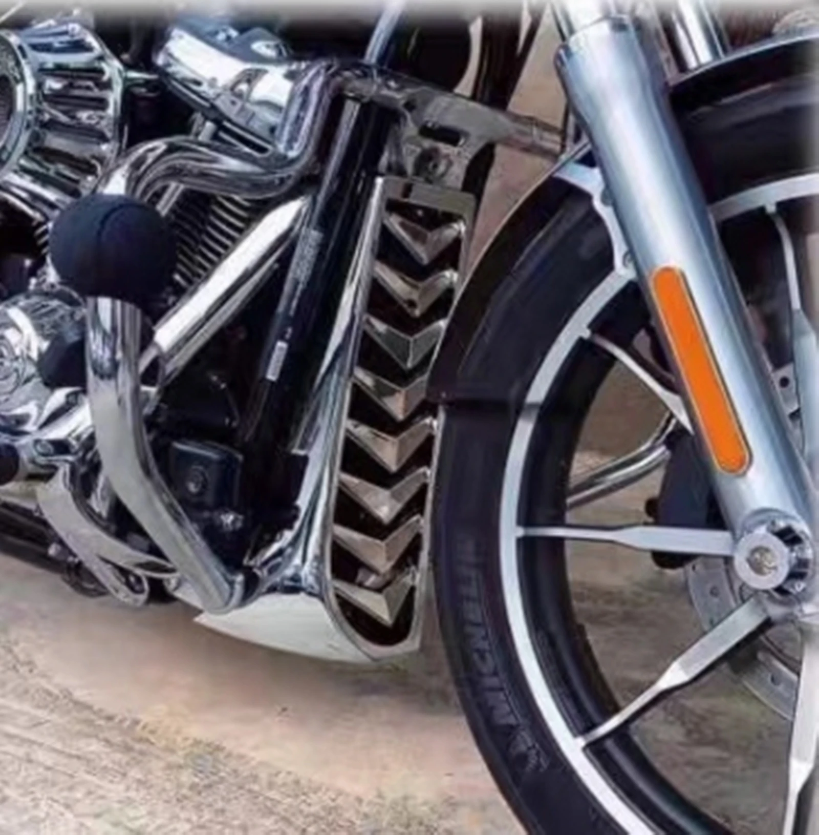 

Передний обтекатель-спойлер для мотоцикла, нижняя защита радиатора для Harley Softail Breakout Street Bob Fat Bob 2018-2024