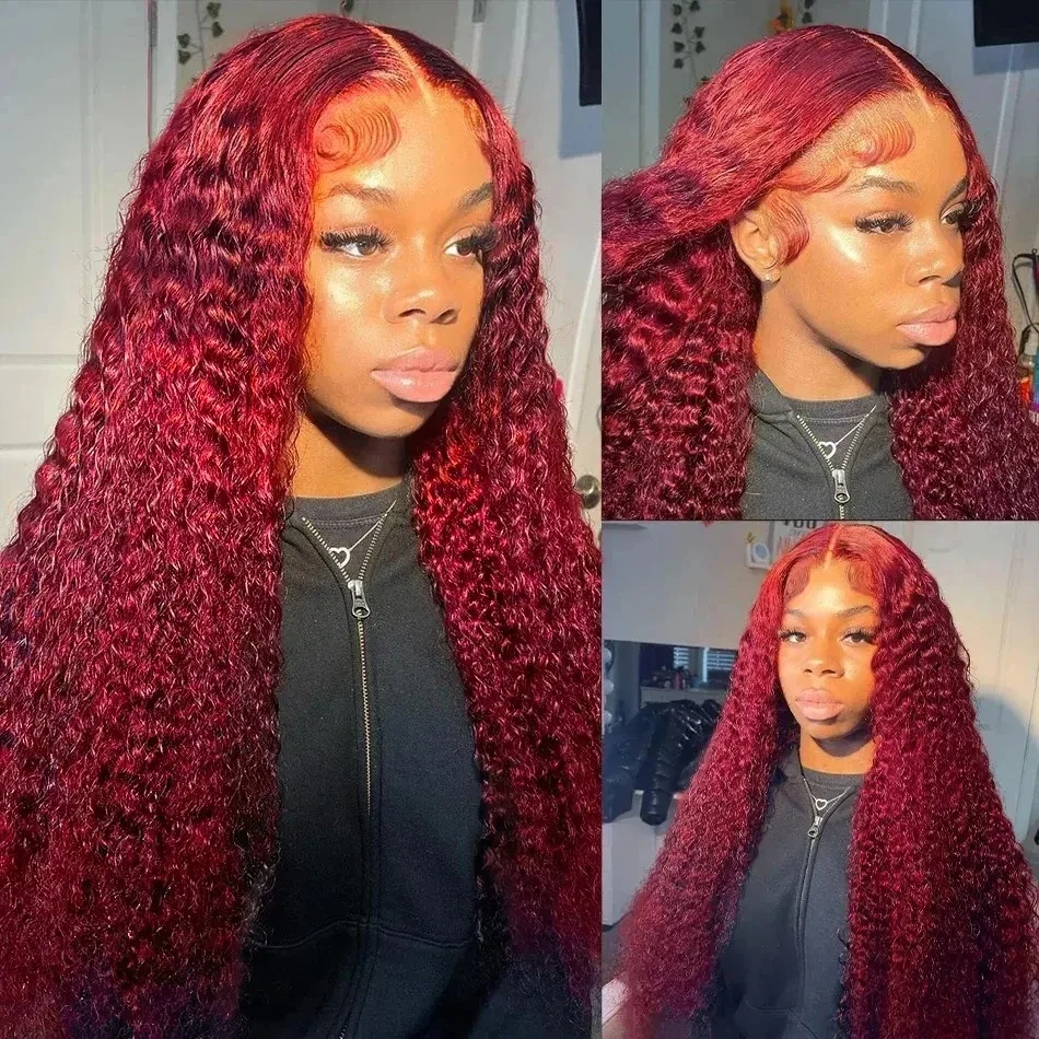 

Burgundy 99j Lace Front Wigs Body Wave Human Hair 13x6 Burgundy Wig Human Hair 180% Pre Plucked with Baby Hair Summervibes