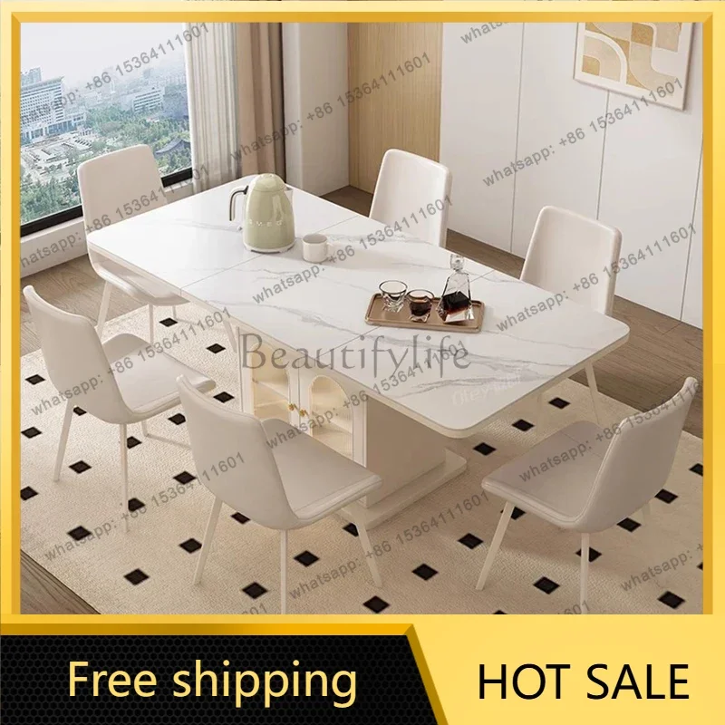 LJY Hallway Folding Dining Table Chairs Nordic Living Room Kitchen Dining Table Restaurant Lounge Mesas De Comedor Home Furnitur