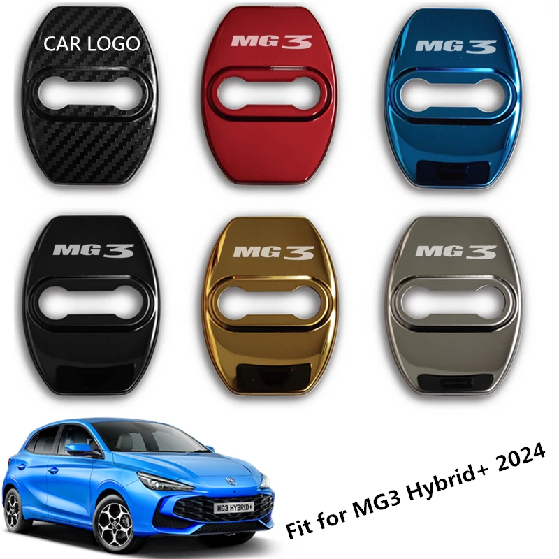 4PCS Car Door Lock Buckle cover car accessories interior protector Buckle For MG3 Hybrid plus 2024-present