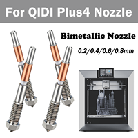 For QIDI Plus4 Bimetallic Nozzle With Ceramic Insulation Integrated Design Quick Removal Integration Nozzles For QIDI Plus 4