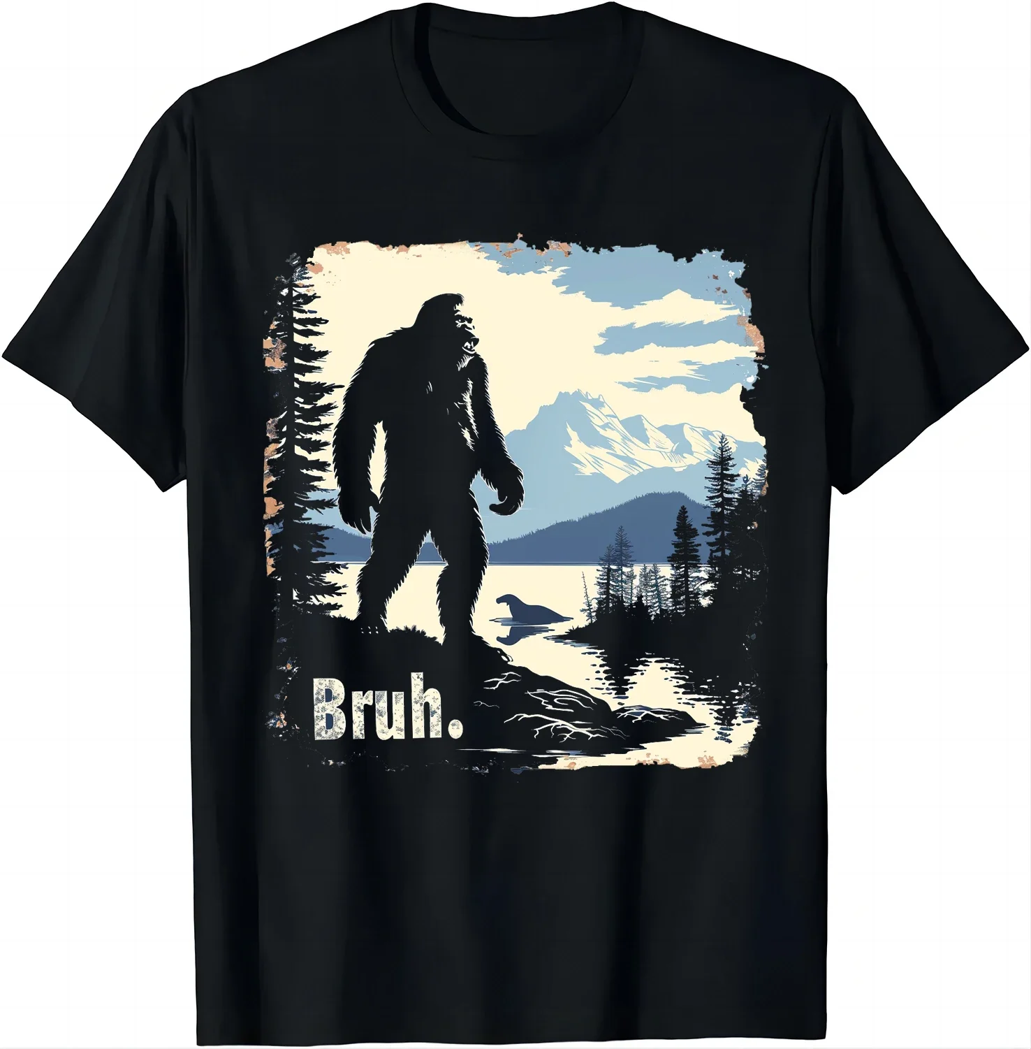 

Mystery of The Forest - футболки Bruh's Bigfoot, футболки с рисунком, мужская одежда, топы, уличная одежда, Ropa Hombre