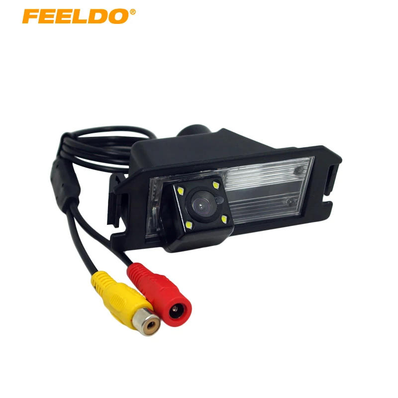 

FEELDO Car Rear View Camera With LED For Hyundai Veloster/Genesis Coupe/I30/KIA Soul Backup Parking Camera #FD4486