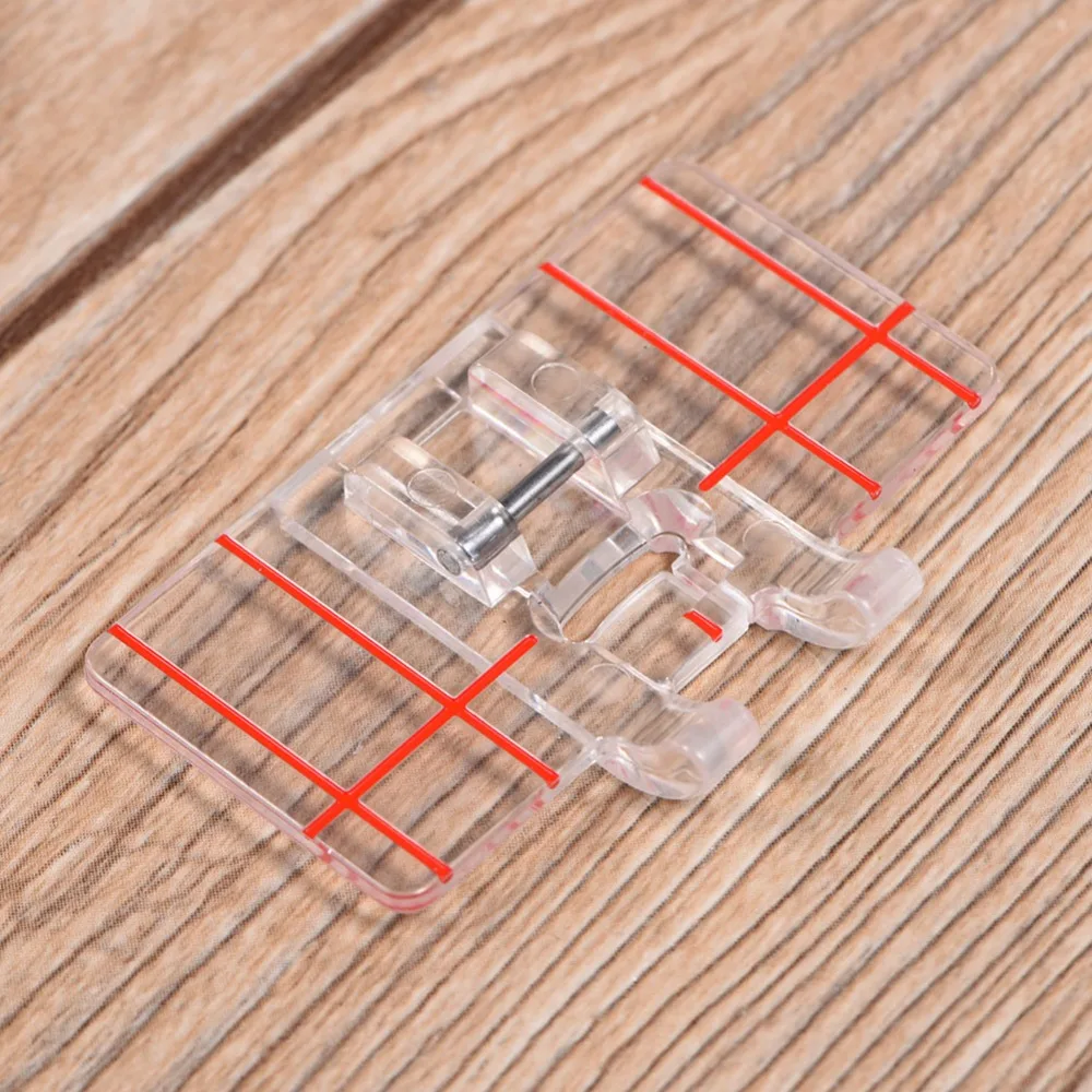 Plastic Parallel Stitch Foot Clear 45 x 30mm Snap On Presser Foot Clear View Presser Foot for For Brother, For Feiyue, etc.