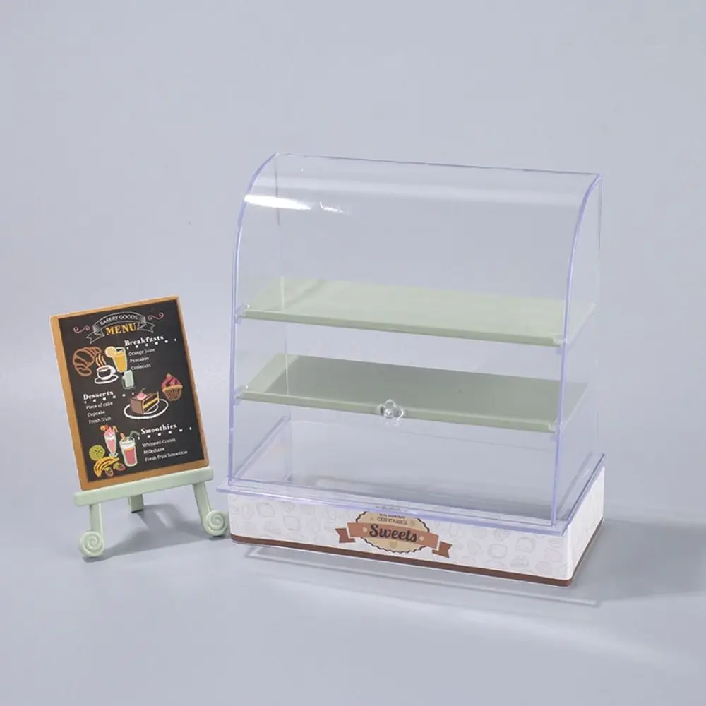 Model miniaturowej witryny piekarniczej w skali 1:12, meble do domku dla lalek, witryna na ciasta, kolorowa mini miniatura jedzenia, stojak na chleb, zabawka do domku dla lalek.