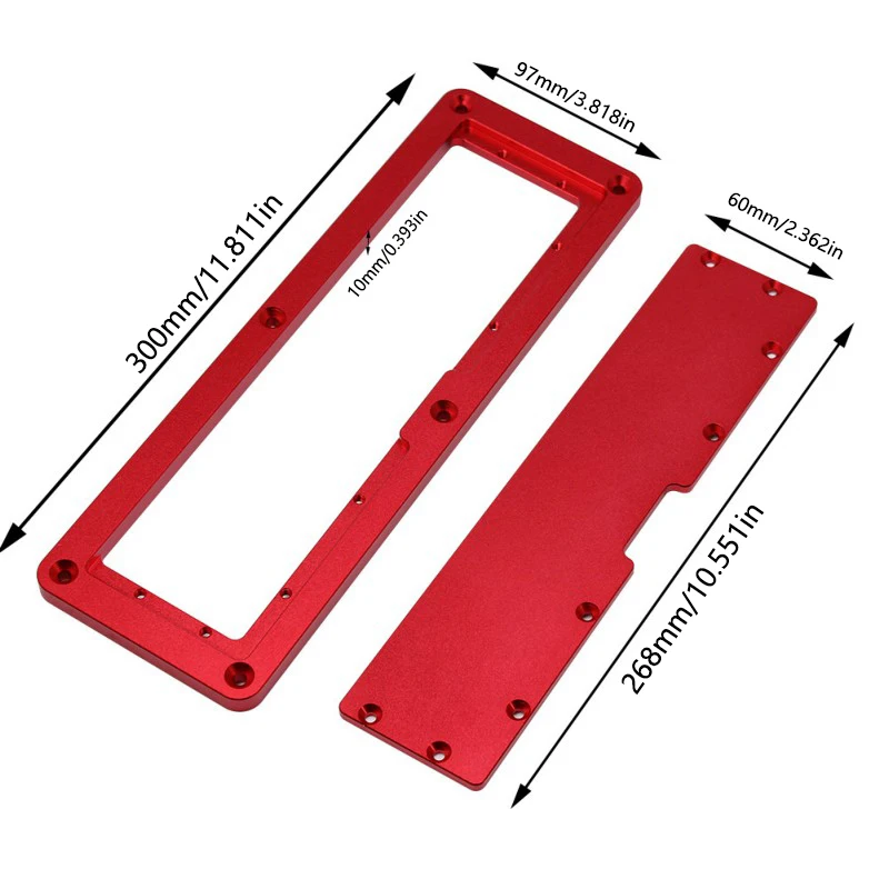 Electric Circular Saw Flip Cover Plate Flip-Floor Table Special Cover Plate Adjustable Aluminium Insert Plate for Table Saw