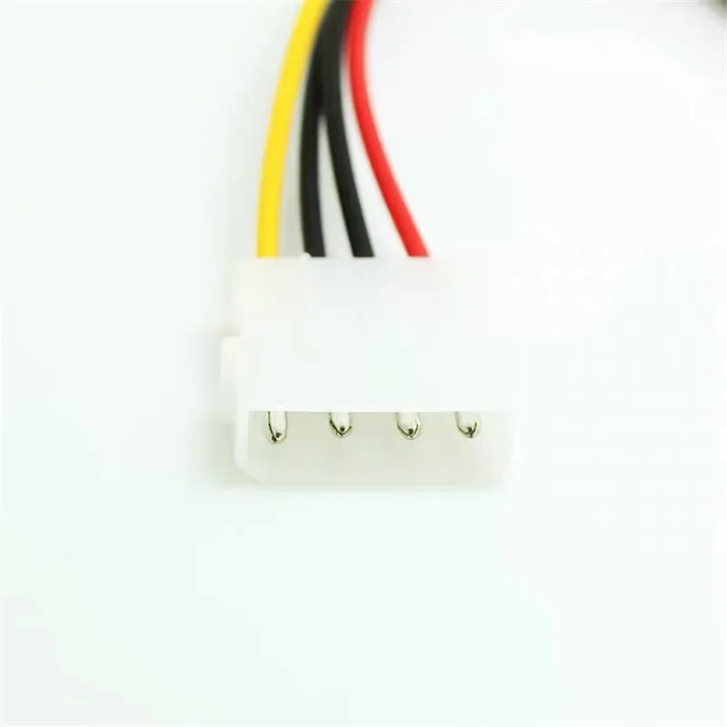 Ide 4pin molex fêmea a 90 graus sata 15pin fêmea com estilhaços extensão disco rígido cabo de alimentação conector 18awg