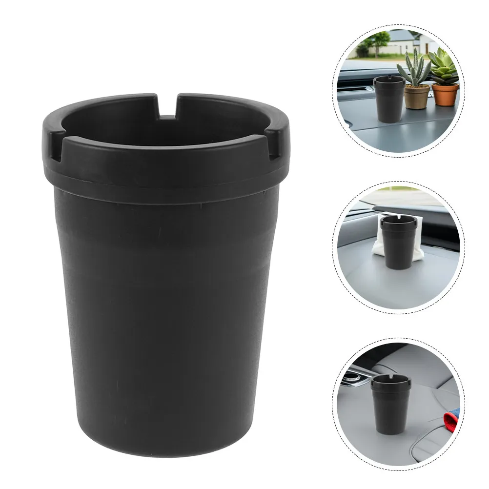 

Набор из 4 мини-пепельниц-ведерков: Пепельница для путешествий и автомобилей - Пластиковый держатель для пепла с 3 пазами - Вместительный контейнер для окурков, помещается в подстаканники автомобиля