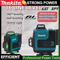 Makita 360 Horizontal Vertical Cross Level Green Light High-Precision 16-Line Laser High-Precision Wall-Mounted PortableTool