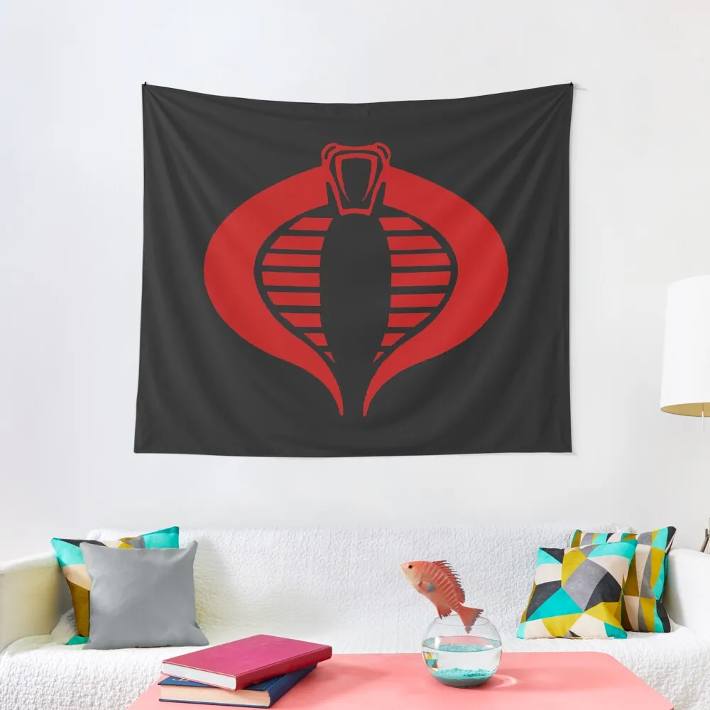 

Gi Joe Cobra Enemy Logo Tapestry Luxury Living Room Decoration Room Aesthetic Decor Home Decor Accessories Tapestry