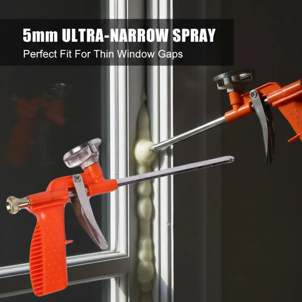 1pcs Foam Expanding Spray Gun Metal Foaming Jet Glue Gun Trigger Sprayer Pump Sealant Caulking Tool for House Renovation