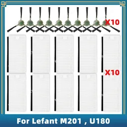 Kompatibel für Lefant M201 , U180 / OKP Life K8 ersatzteile zubehör verbrauchs materialien seiten bürste hepa filter