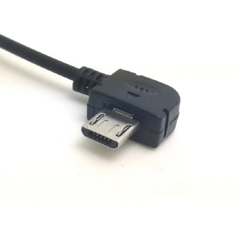 Micro usb macho a 3.5mm fêmea fone de ouvido jack usb ângulo ângulo adaptador cabo conversor-12cm