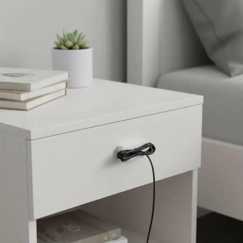 1Pcs Recessed Desk Socket Hidden Power Strip With USB-A And Type-C 1.8 Meters Extension Cord For Home Office