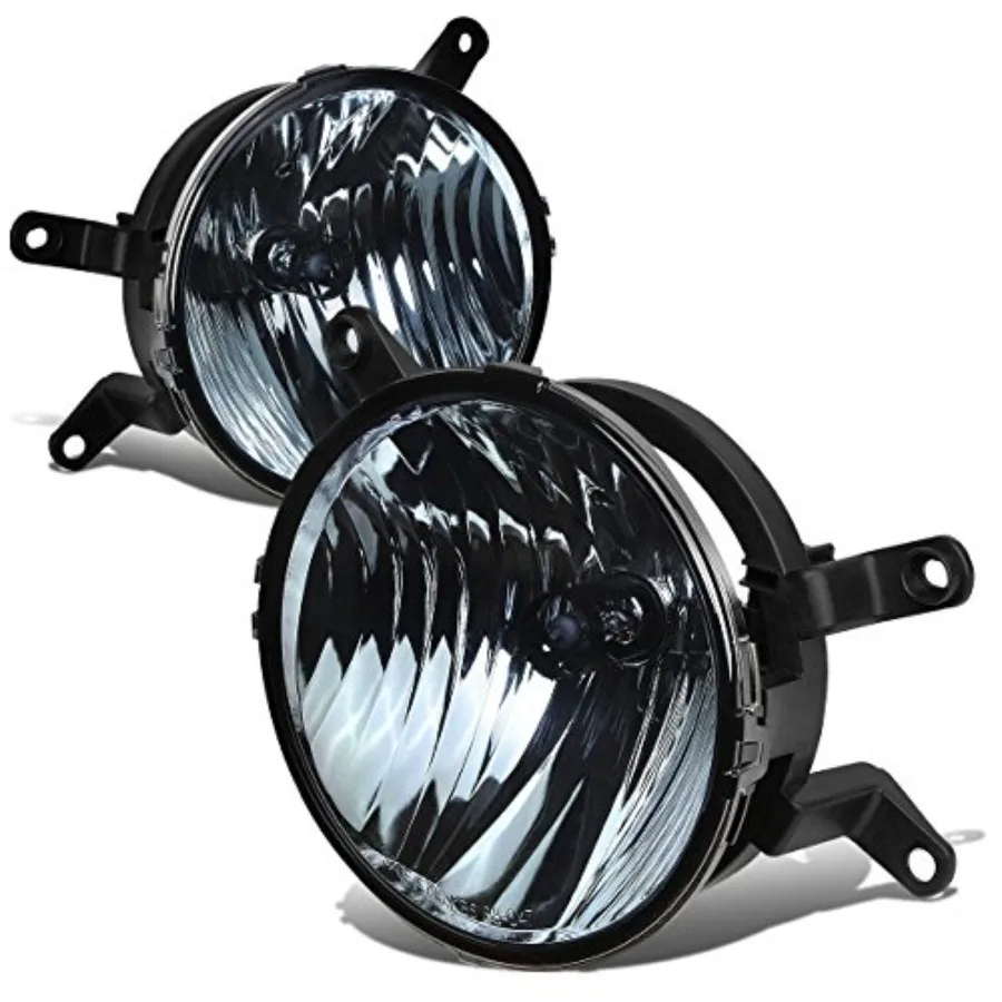 

FL-NS026-SM Front Bumper Fog Light Driver Passenger Side for 05-09 Mustang Aluminum Black Enhance Visibility
