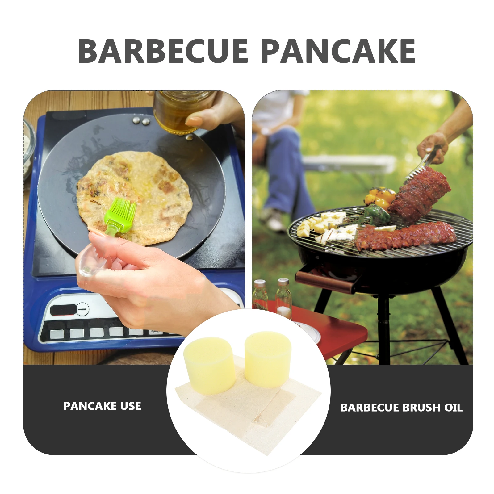 

Basting Brush for Grilling Pancake Grease Oil Spray Bottle Convenient Mop Fabric Accessories Cloth Olive