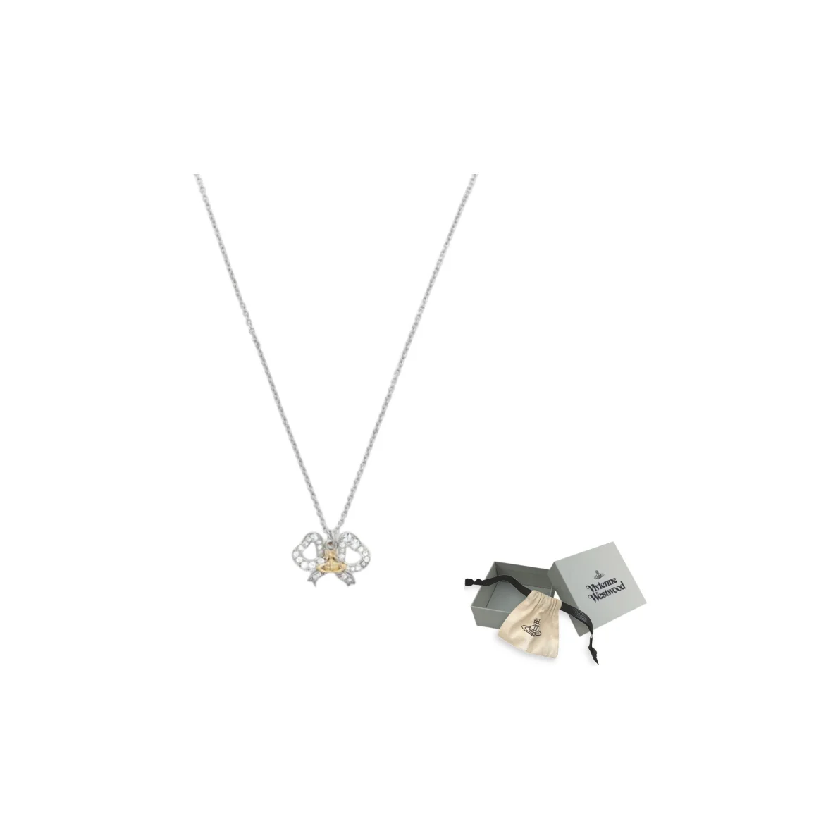 Vivienne Westwood Bowknot Necklaces Women's Silver 1250952335-002