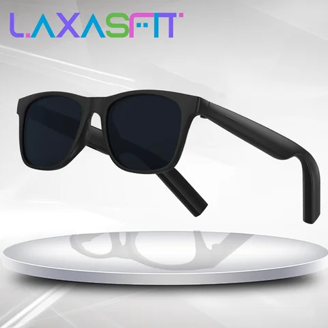 LAXASFIT 2026 New Men's Smart Glasses Women's Bluetooth Glasses Voice Call Control Music UV Polarized Sunglasses