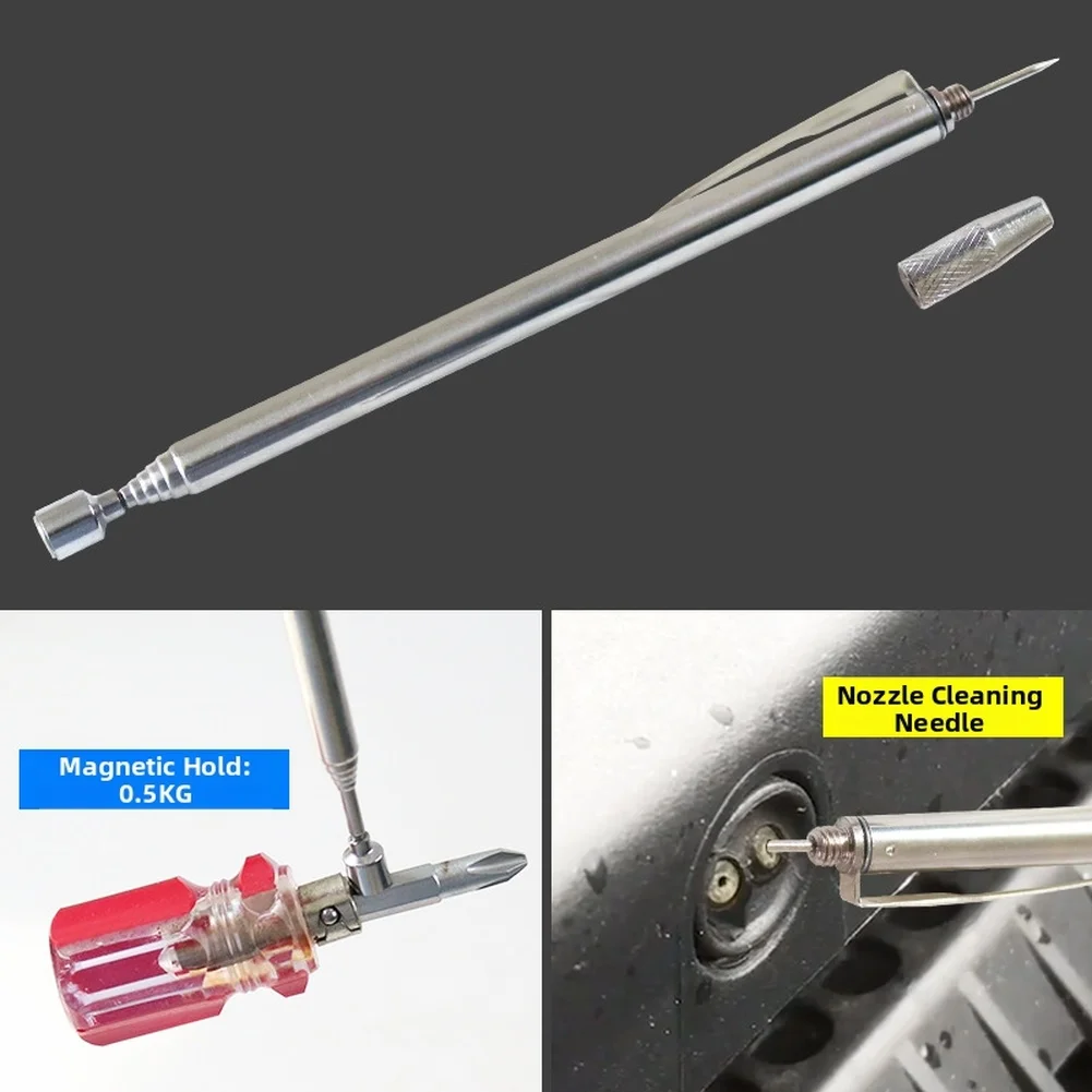 Windshield Repair Wiper Nozzle Tool Extendable Reach Wiper Tool Diagnostic Tool Nozzle Adjuster 0.5KG Magnetic Pickup