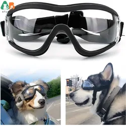 Dog Sunglasses Dog Goggles Adjustable Strap for Travel Skiing and Anti-Fog Dog Snow Goggles Pet Goggles for Medium to Large Dog