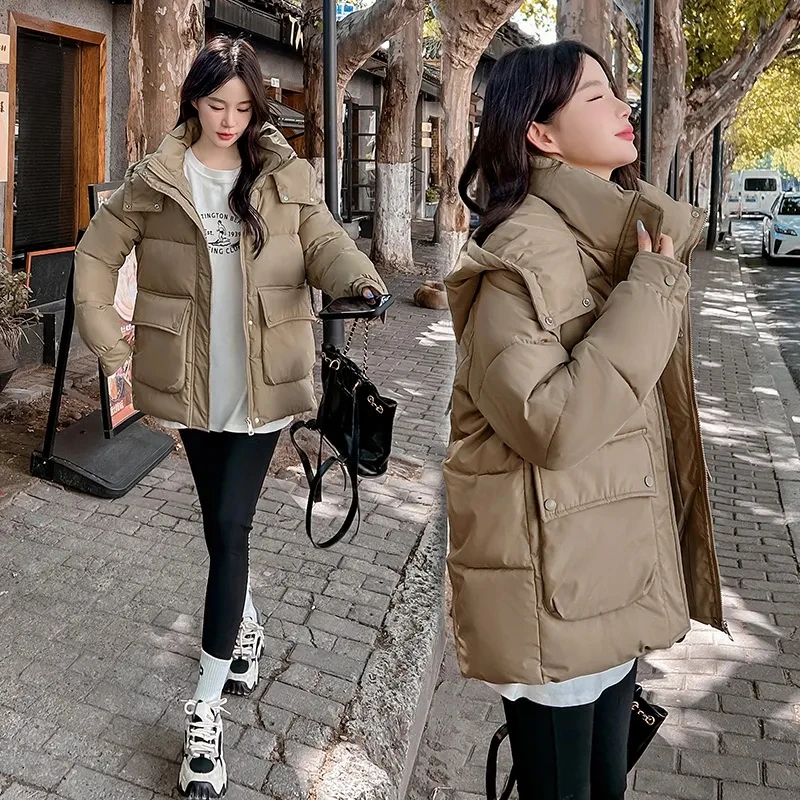 The Short Down Cotton-padded Coat Autumn Winter Women's Clothing 2025 New Fashion Cold-proof Cotton-padded Coat Short Joker Coat