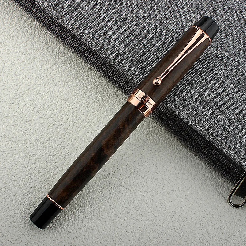 Luxury Fountain Pen Acrylic Spin Pen 0.5MM Nib Stationery Office School Supplies Writing Gift Pen