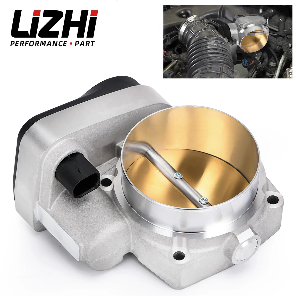 LIZHI 90mm Enlarged Throttle Body for 2003-2012 Dodge Ram Jeep Hemi V8 5.7L 6.1L 6.4L 4591847AC/AB/AA 68060354AA LZ-TTB93