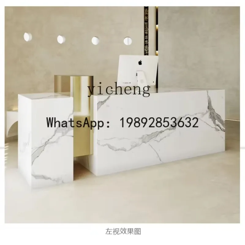 

X6 Простая современная стойка ресепшн для магазина женской одежды класса люкс, кассовый прилавок для магазина одежды