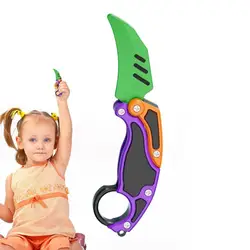 3D Printing Plastic Folding Claw Blade Knife ButterflyKnife Decompressions Fidget Sensory Toys Game Birthday Christmas Gift