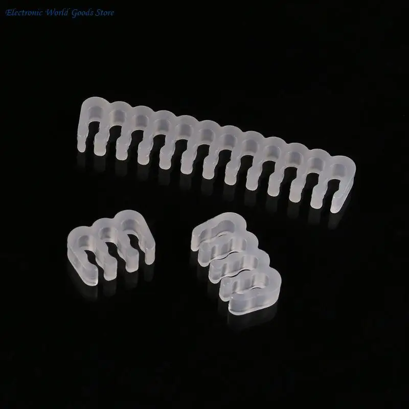 A3PD PP Cables Comb Clamp Clip Dresser for 2.5-3.2mm Power Cables 16Pcs