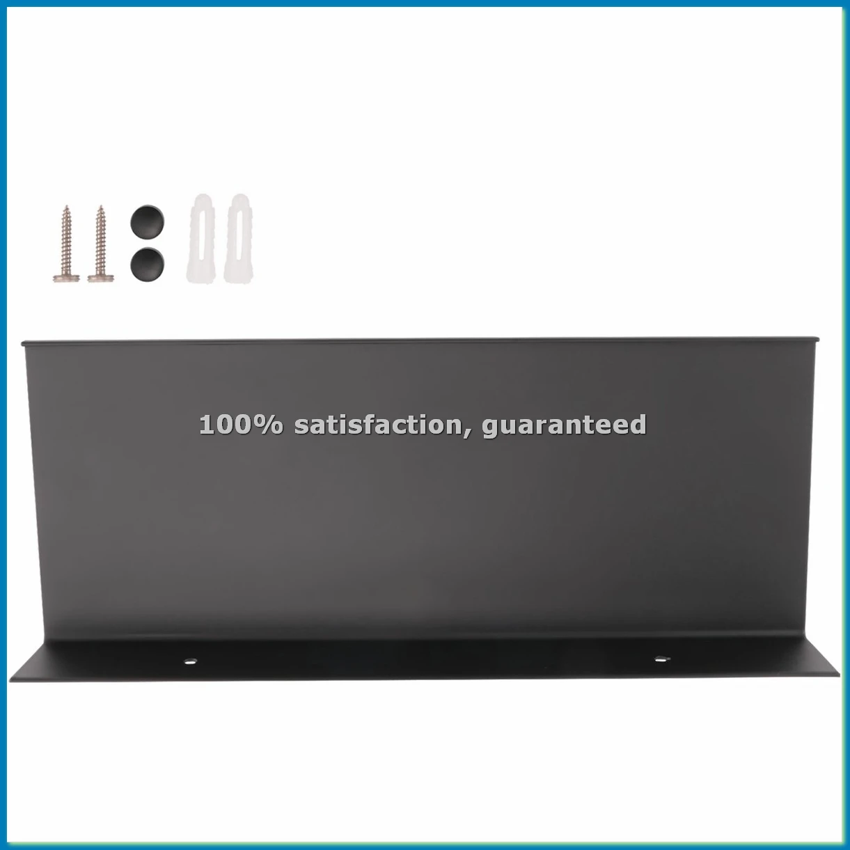 Metal Wall Shelves, Black Floating Shelves,Bathroom Racks, Wall Display Shelves,Wall Mounted Kitchen Spice Racks(30cm)-FS