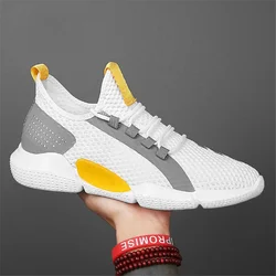 Zapatos Deportivos ultraligeros para hombre, zapatillas informales a la moda, vulcanizadas, transpirables, para caminar, correr, senderismo