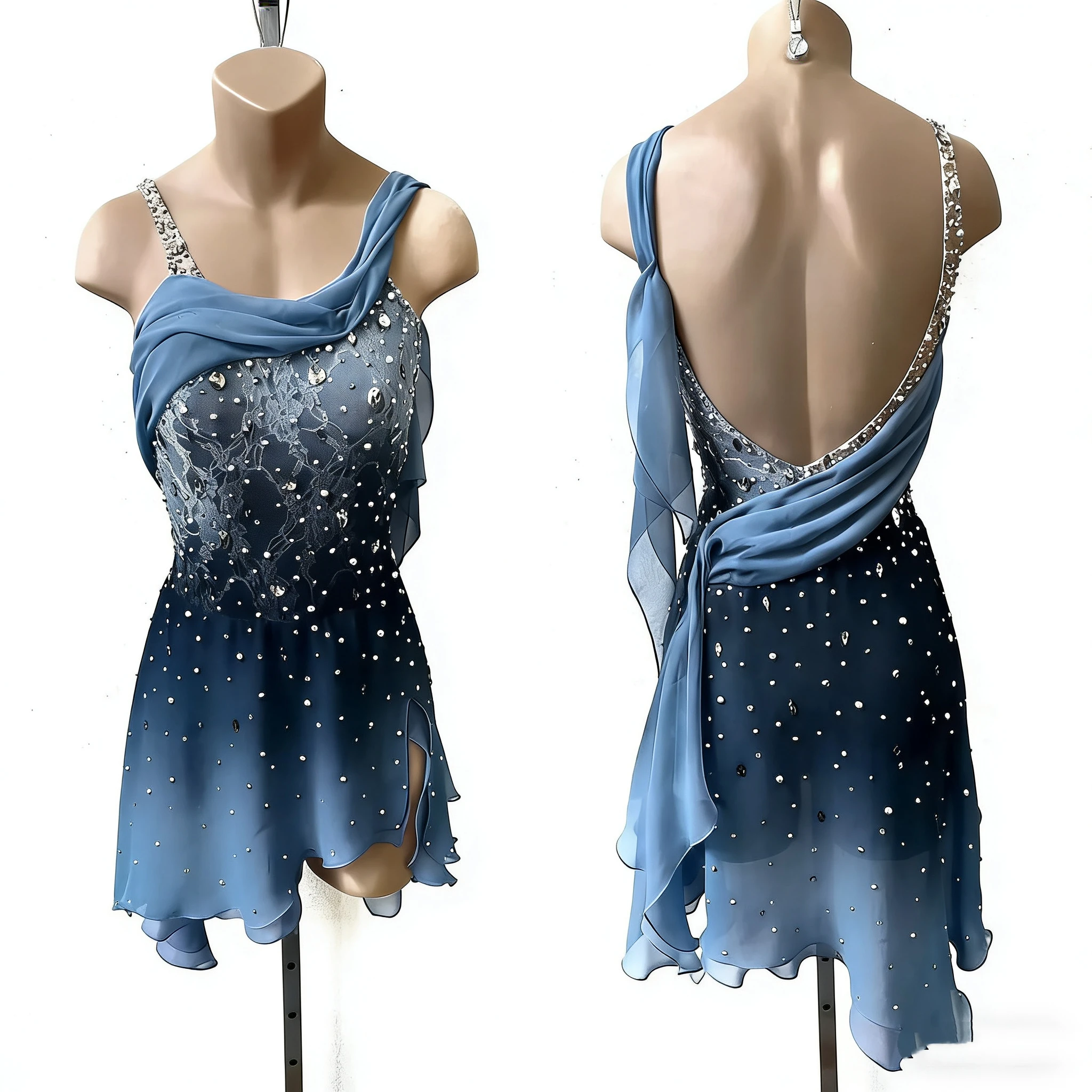 

Figure skating performance costume skating suit