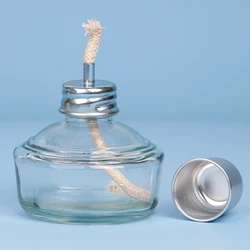 Empty Alcohol Liquid Burner Lamp Thickening Glass Alcohol Blow Torch Bottle with Cotton Wick Dental Lab Heating Tool Glassware