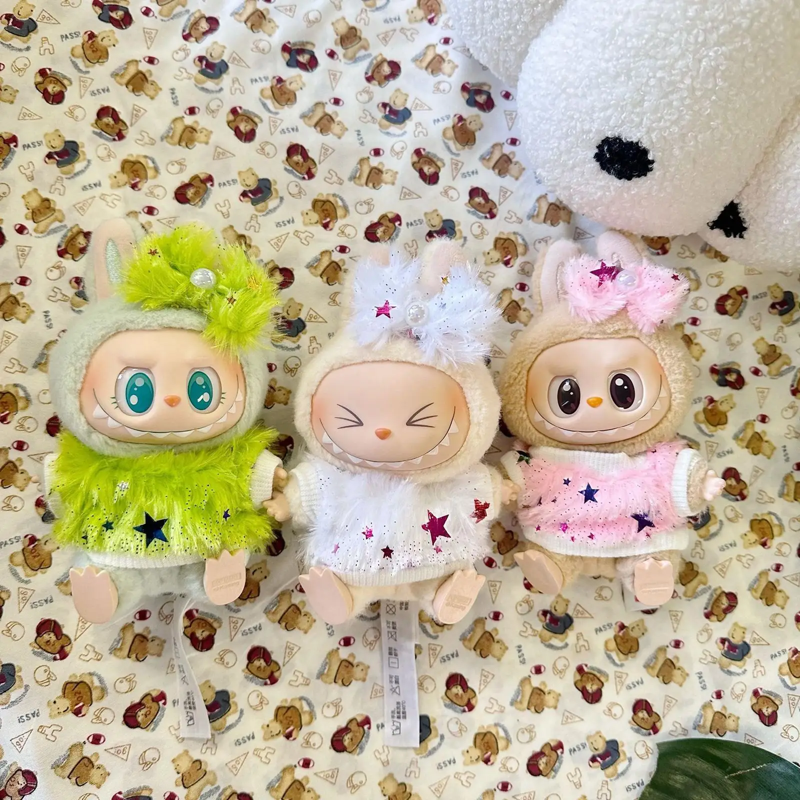 Girl Doll Clothes Dress up Photo Props Stylish Cute for Kids DIY Doll Toy Soft Doll Clothing Doll Outifits for 15cm 17cm Doll