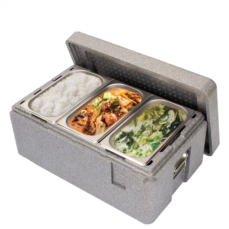 Canteen epp meal incubator heat preservation food grade stainless steel incubator commercial stall takeaway box fraction basin