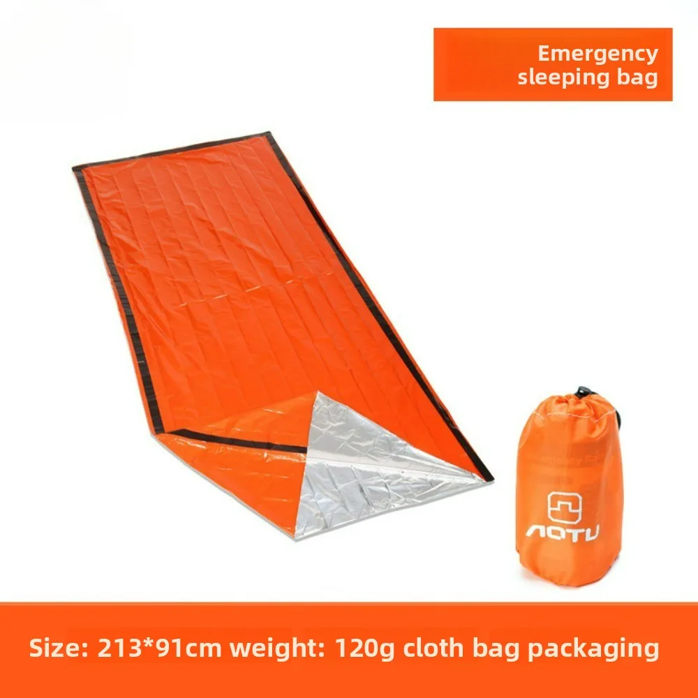 كيس نوم مغلف للتخييم في الهواء الطلق - كيس نوم معزول للطوارئ للمشي لمسافات طويلة/التخييم/الأنشطة الخارجية
