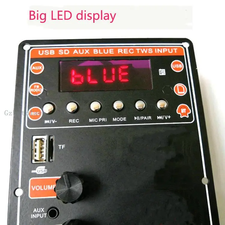 Telecomando Bluetooth 8-15 pollici ad alta potenza outdoor square dance battery audio amplifier board support U disk ST card