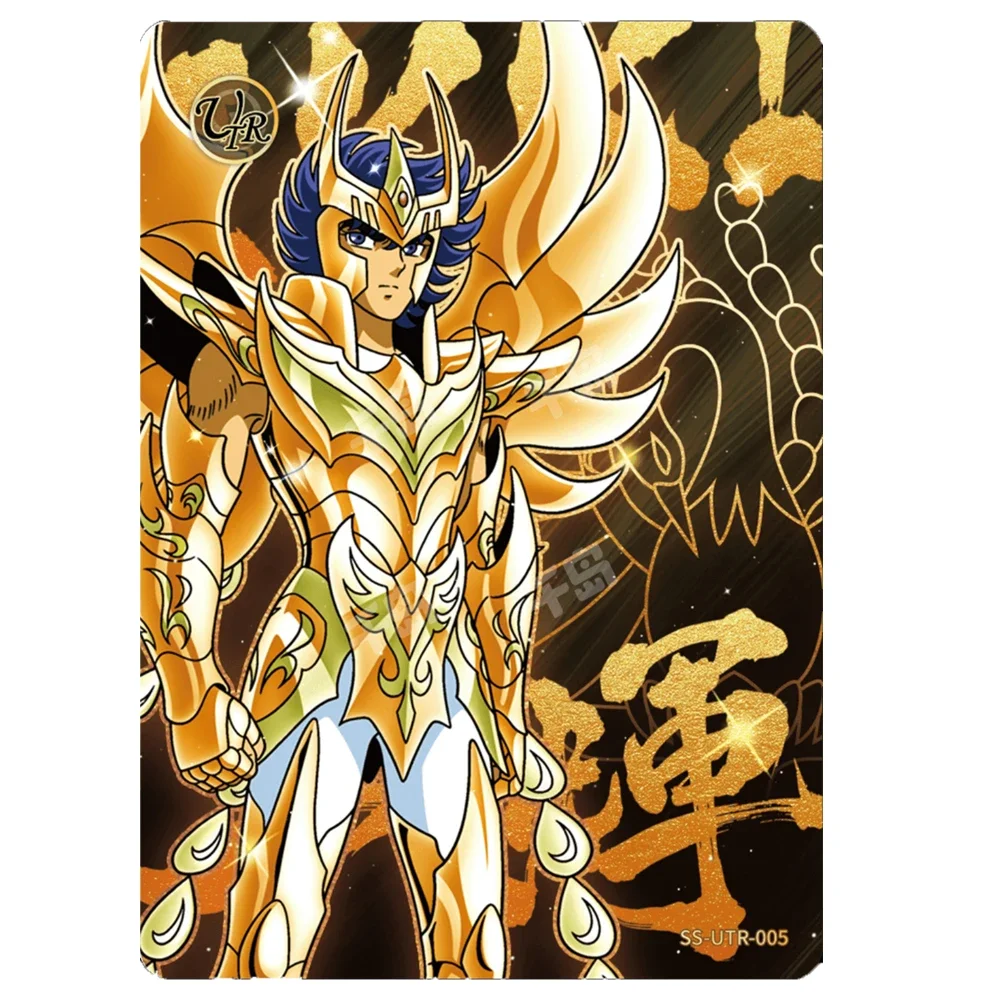 Carte à collectionner Anime Saint Seiya, estampage en feuille de Bergame, Kayou, Utr Shiryu, Hyoga, Dohko, Thanatos, Xing Shi, Shiryu Boy, cadeaux de vacances