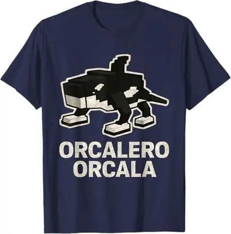 لوس Orcalitos-مضحك الإيطالية Brainrot الاطفال Orcalero Orcala تي شيرت الفكاهة Y2k تصميم ألعاب الفيديو الجرافيك المحملة الزي الجدة هدية