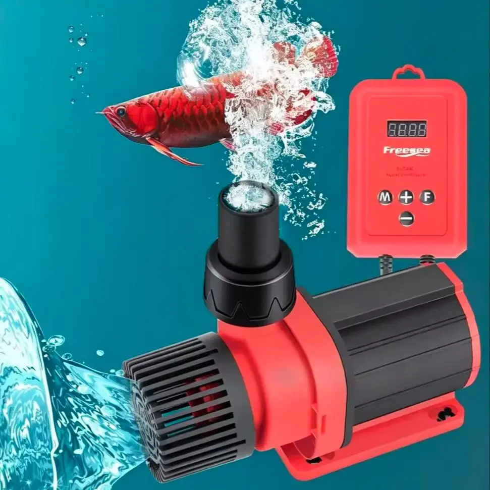 24V Variable Frequency Energy Saving Water Pump Submersible In-Line Adjustable Flow Aquarium Pond Hydroponics Fish Tank Pump