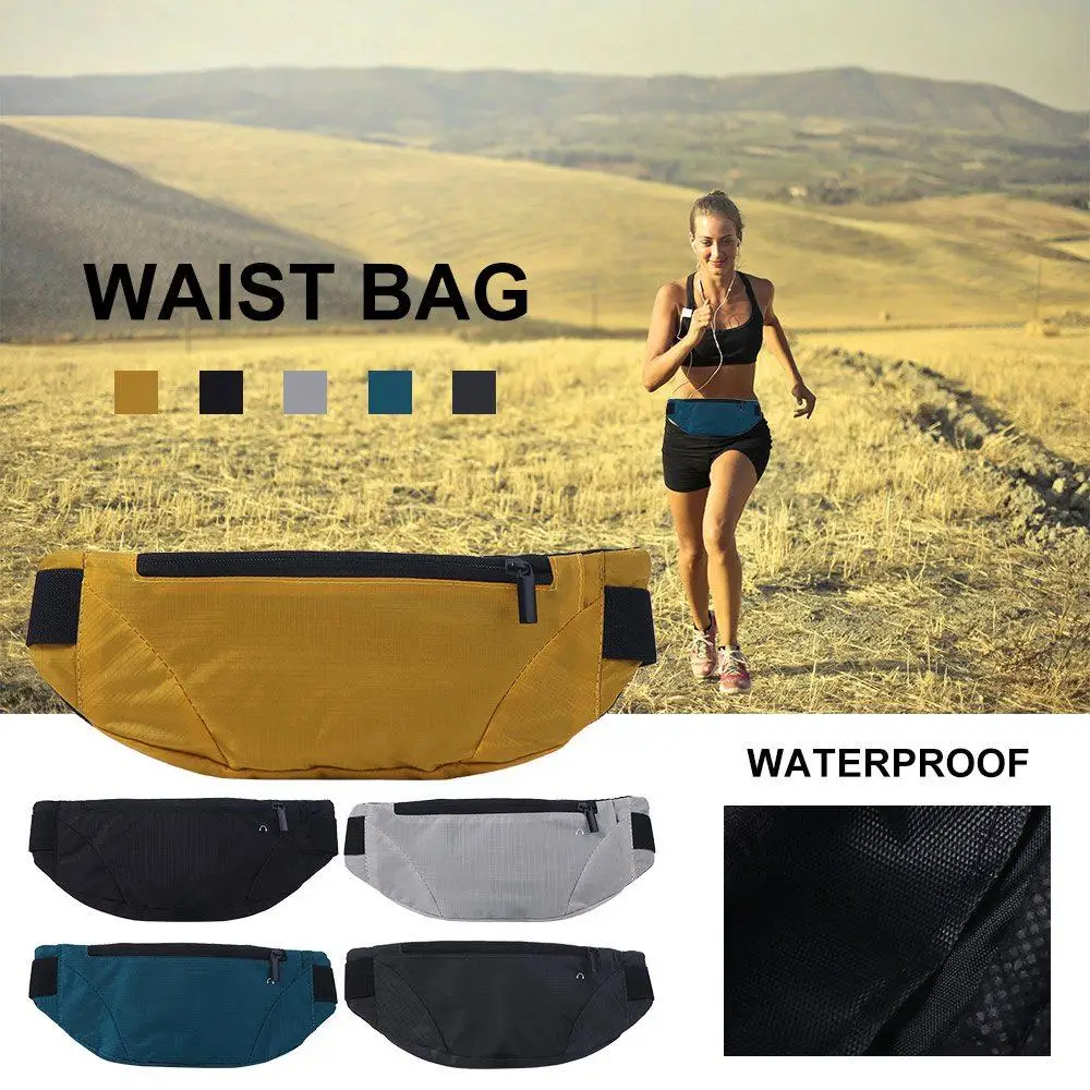 

Three-section Running Waist Bags Breathable Waterproof Marathon Running Bag Multi-function Case Sports Phone Bag Outdoor Riding