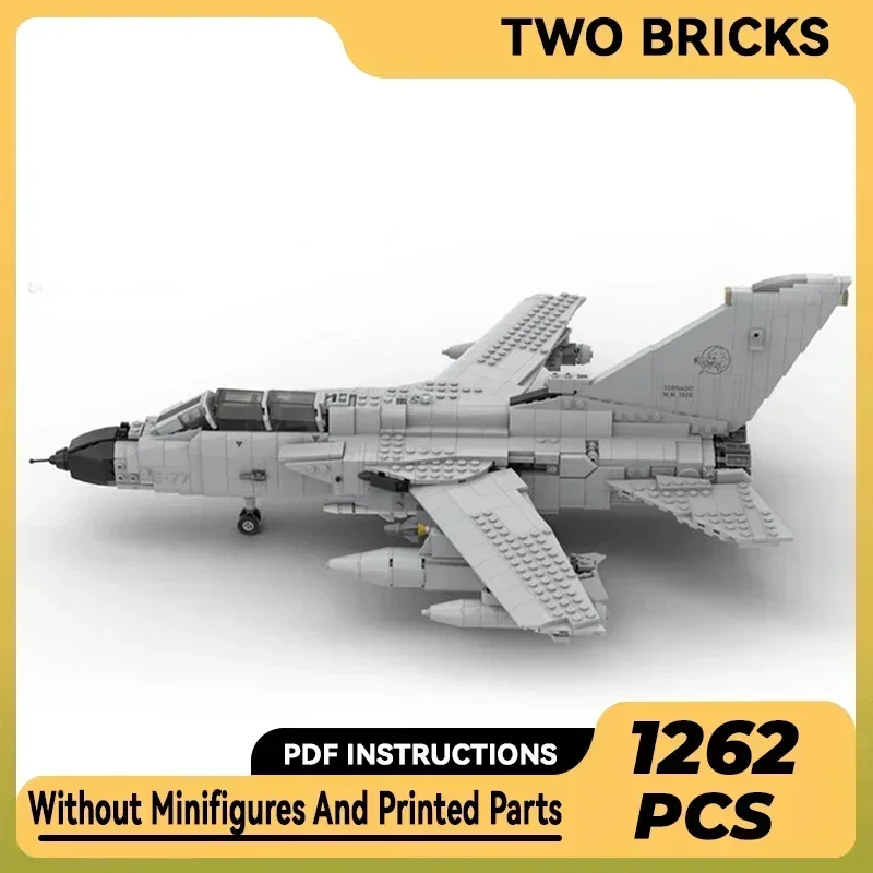 Military Model Moc Building Bricks Panavia Tornado ECR Fighter Technology Modular Blocks Gifts Christmas Toys DIY Sets Assembly