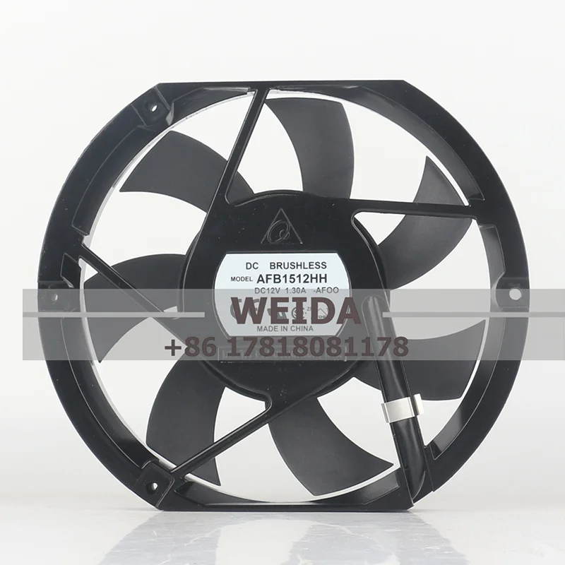 

Delta 24V 48V DC12V 1.3A AFB1512HH -AF00 172X150X25mm 17cm 17251 silent fan double ball cooling fan