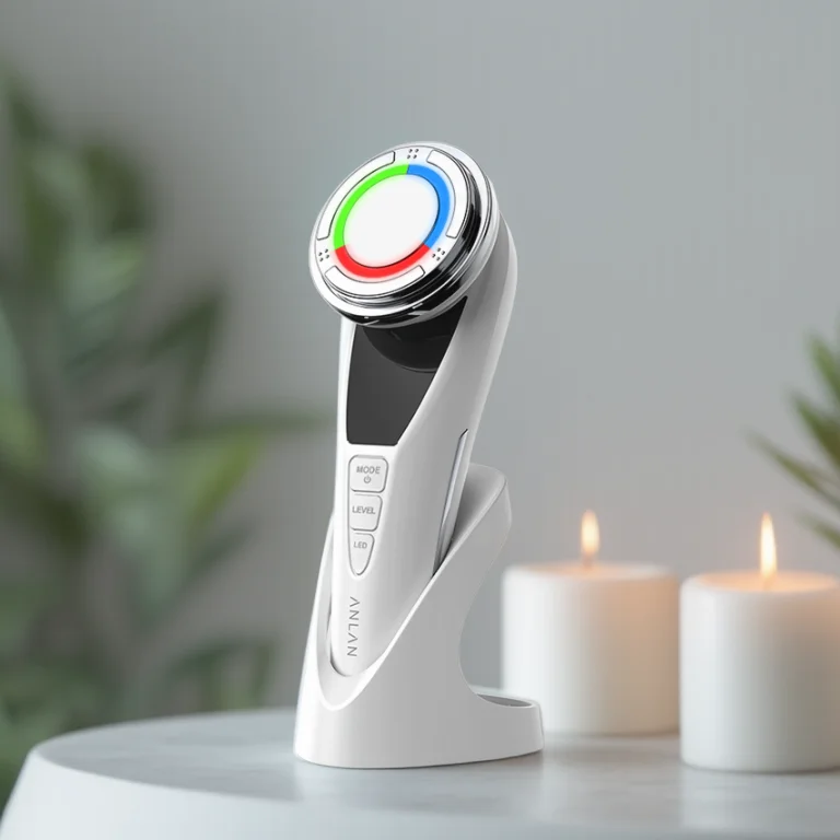 ANLAN Masseur facial professionnel à micro-courant pour le lifting du visage, rajeunissement de la peau, nettoyage en profondeur à froid, anti-âge, appareil de beauté pour les soins de la peau