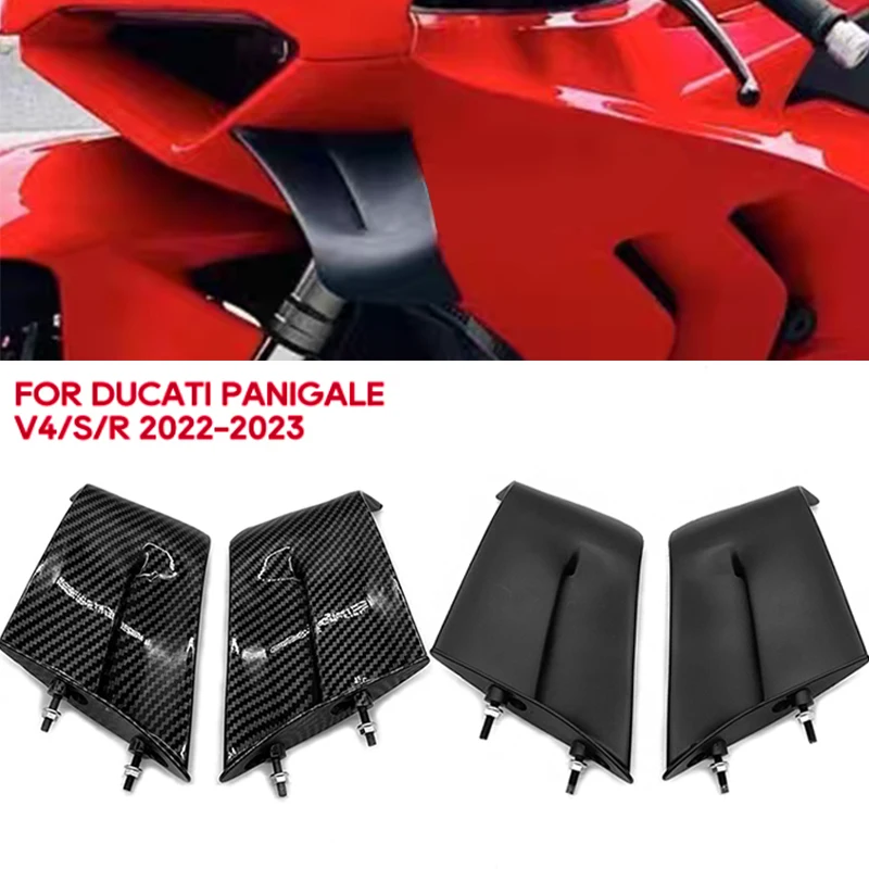 NEW For Ducati Panigale V4 V4S V4R 2022 2023 Motorcycle Winglets Side Panels Fixed Wing Aerodynamics Fairing